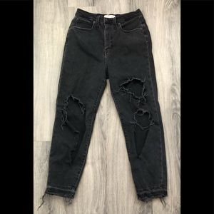 Madewell The Mom Jean Ripped jeans